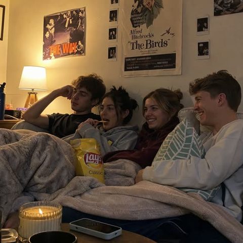 movie night on the couch